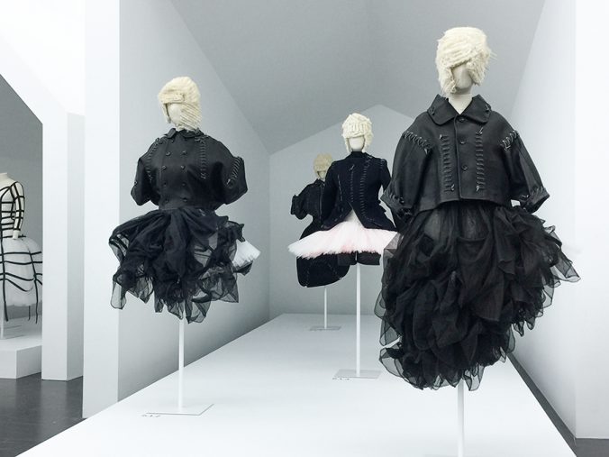 Comme exhibit at the Met - High Low collection