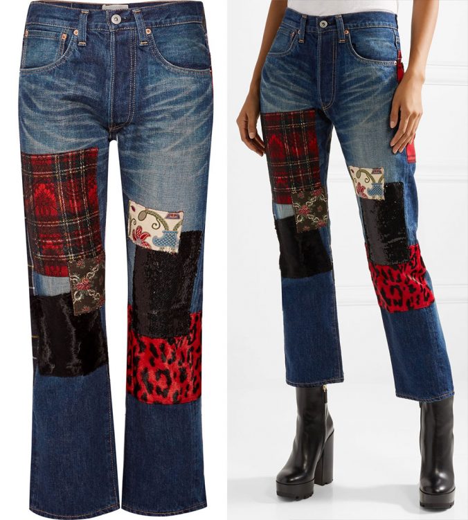 junya watanabe patchwork jeans
