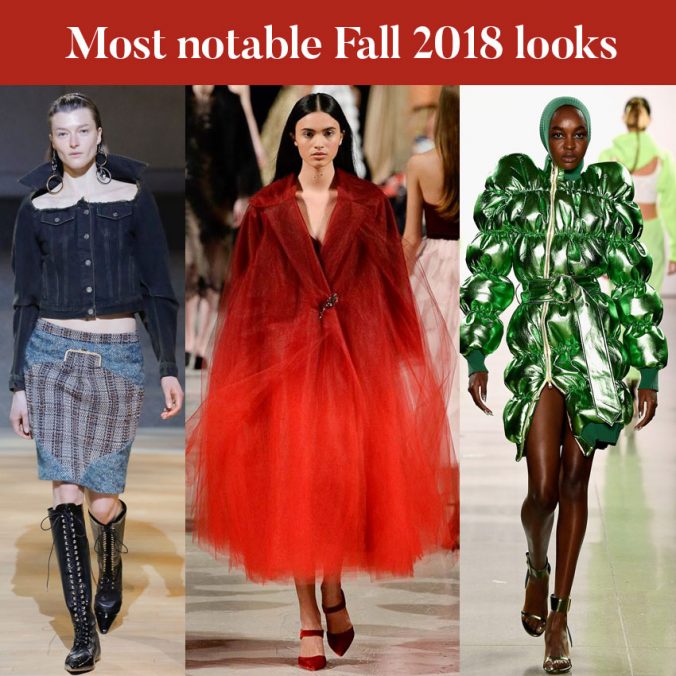 Most notable look from NYFW fall 2018