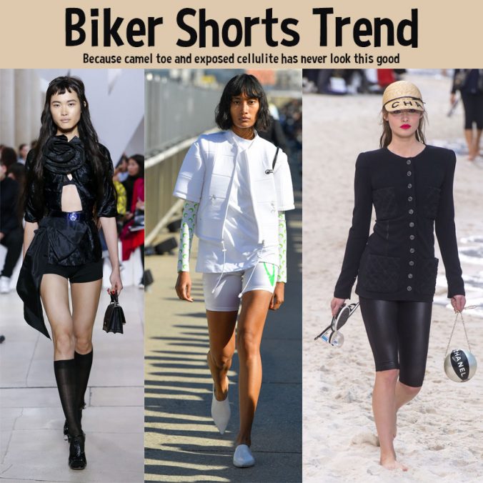 biker shorts trend spring 2019